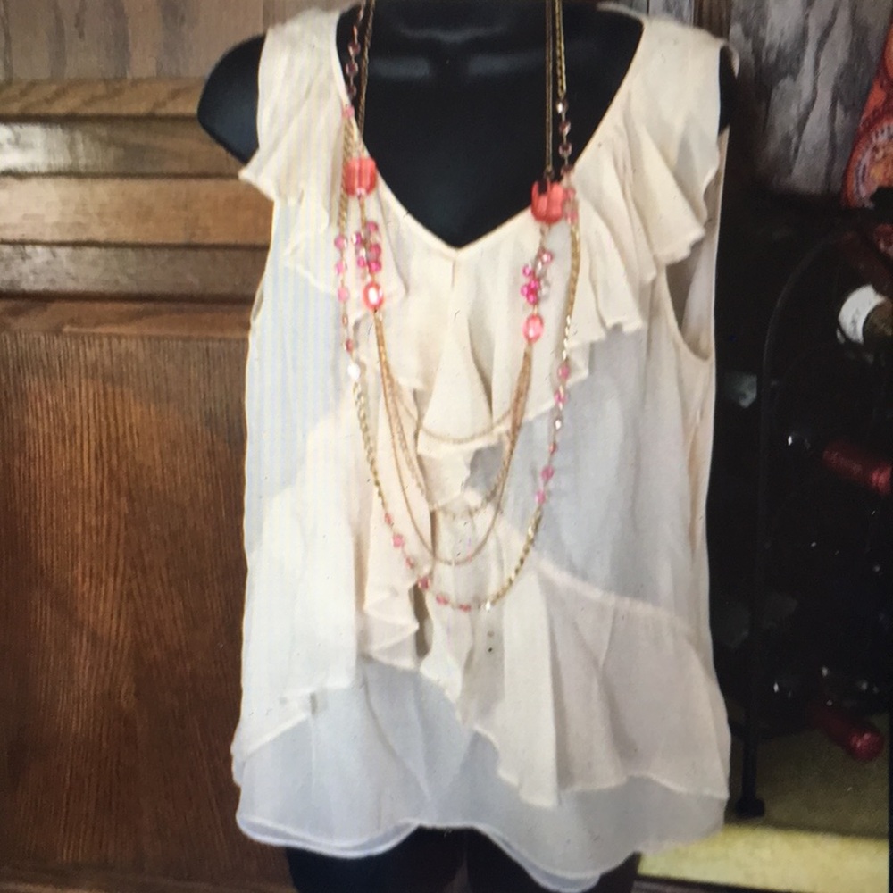 J. Crew Ruffle Silk Blouse